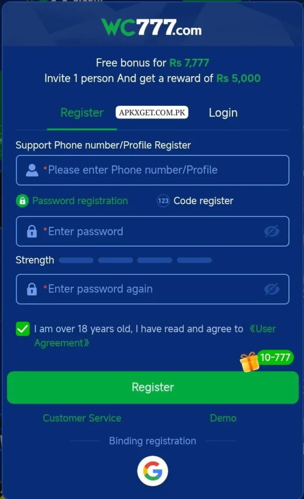 wc777 game best earning apk in 2026