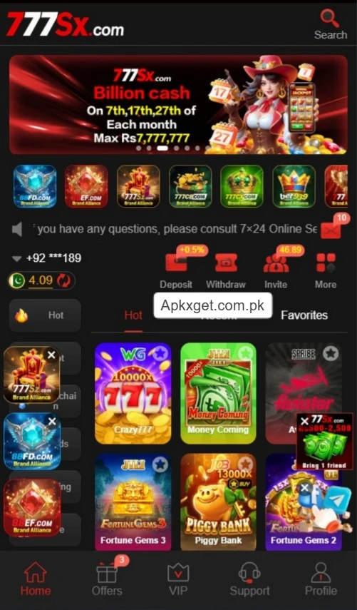 777Sx earning platform