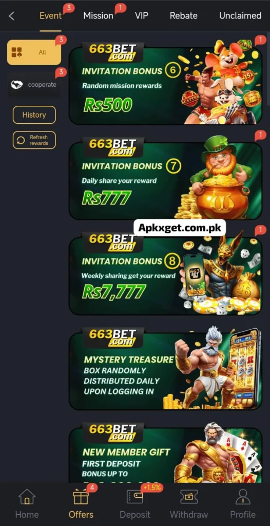 663 Bet latest Apk 26