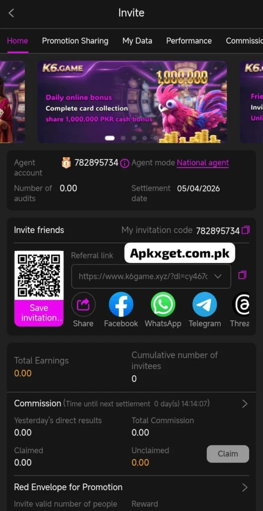 K6 game earning platform