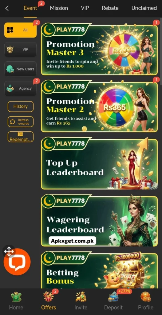 Play7778 Game download game