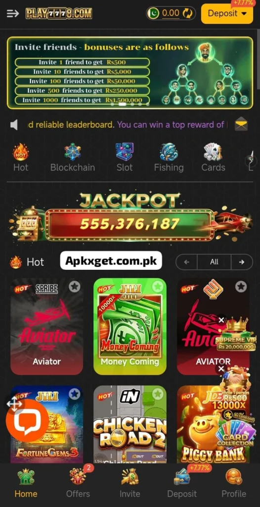 Play7778 download Apk Game 2026