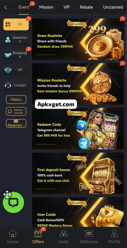 3S game earning apk in pakistan
