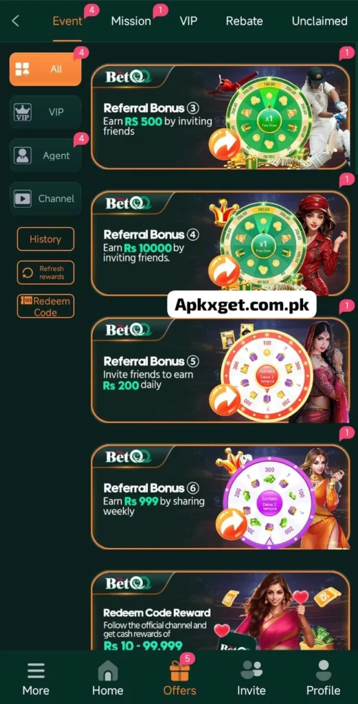 Bet qq earning game