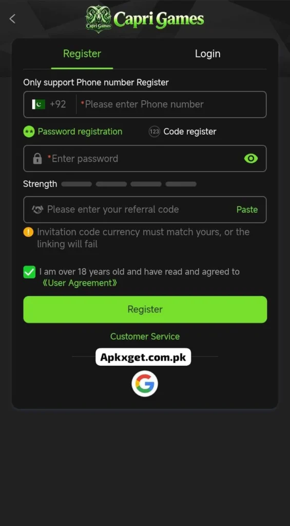 Capri earning platform in pakistan