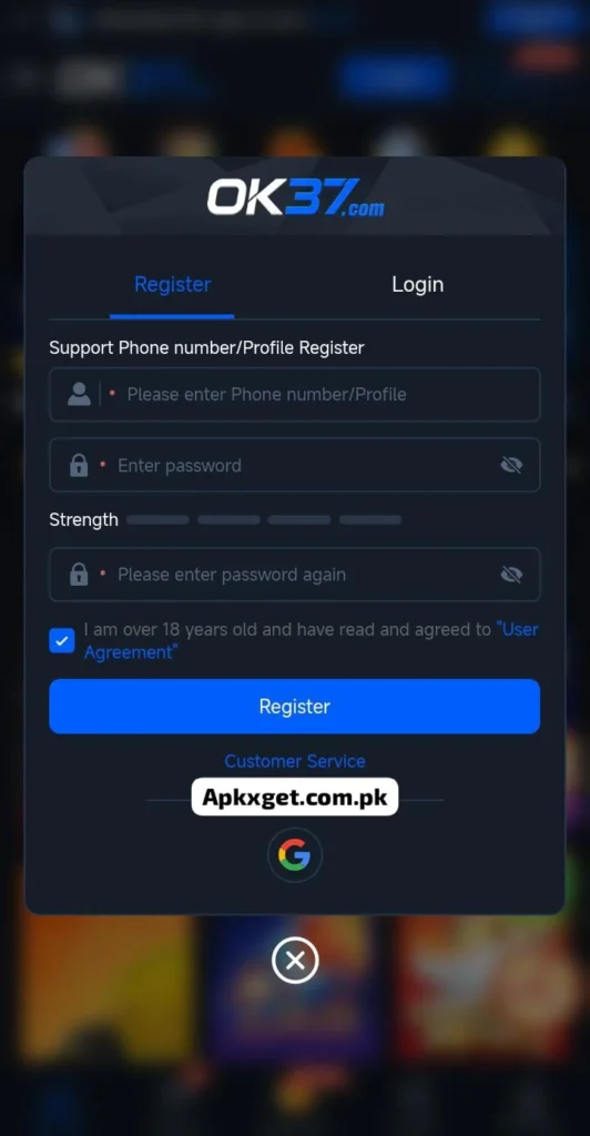 OK37 platform in pakistan