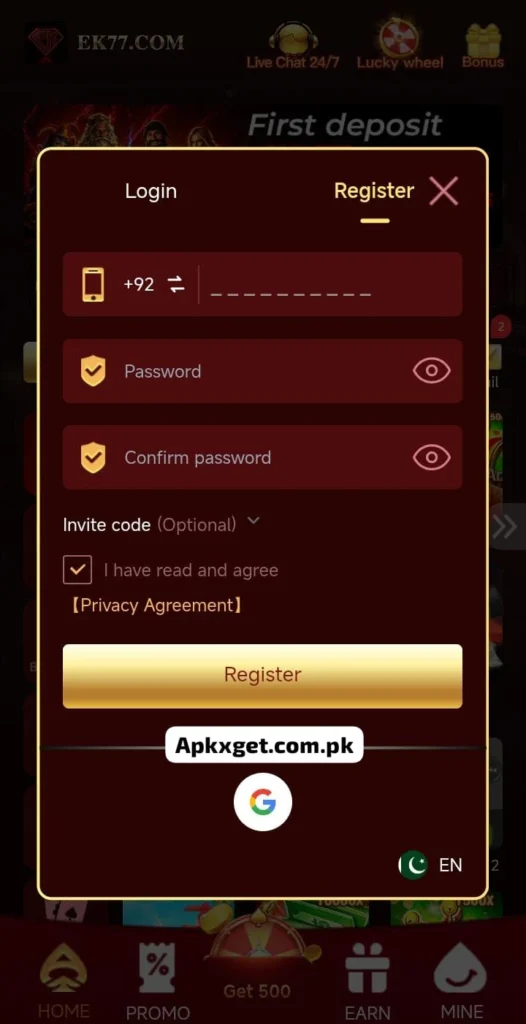 EK77 download apk