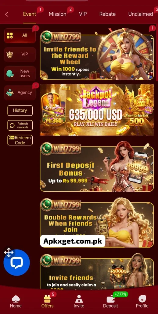 Win7799 real earning money platform