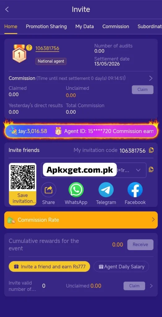 Skep777 earning game apk
