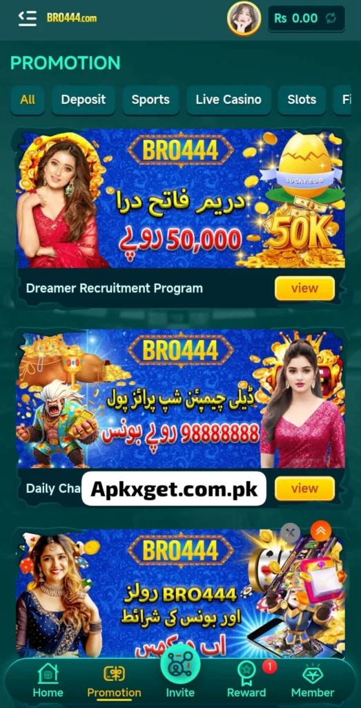 Bro444 online app