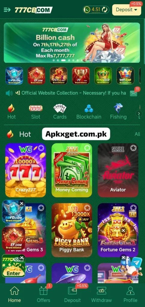 777CB new earning platform