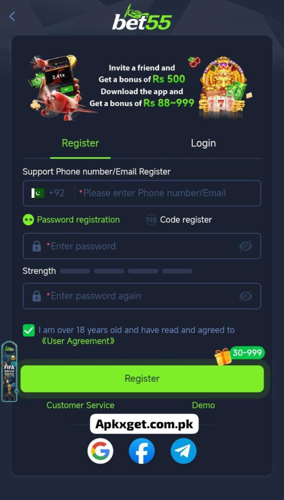 BET55 Game Login