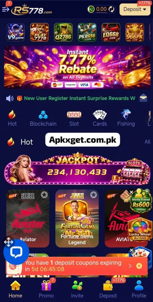 RS778 Game latest version platform in pakistan