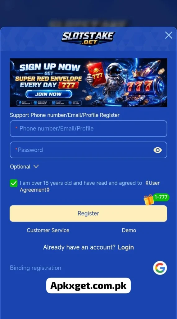Slotstake Game online App